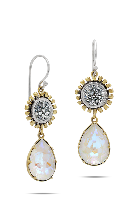 Kristal Be the Light Pear Drop Earrings - Grace
