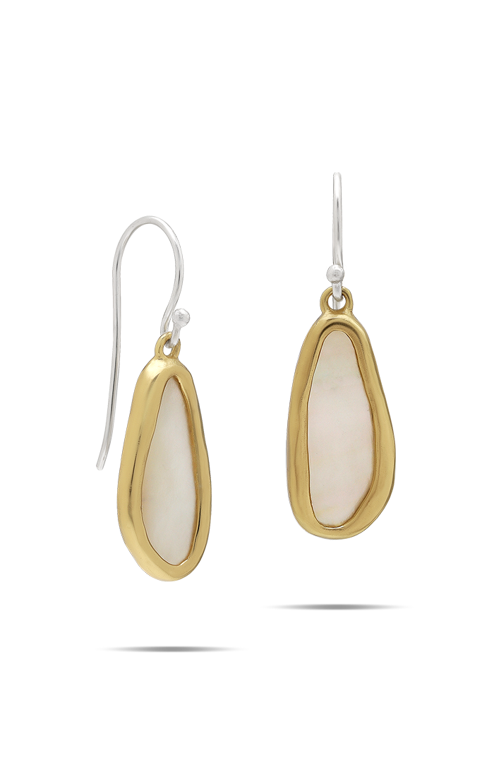Petite Dream Traveler Drop Earrings - Mother Of Pearl