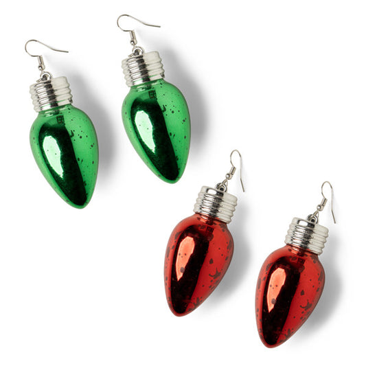 Lotsa LITES! Holiday Frost Bulb Earrings  SKU XFLER24